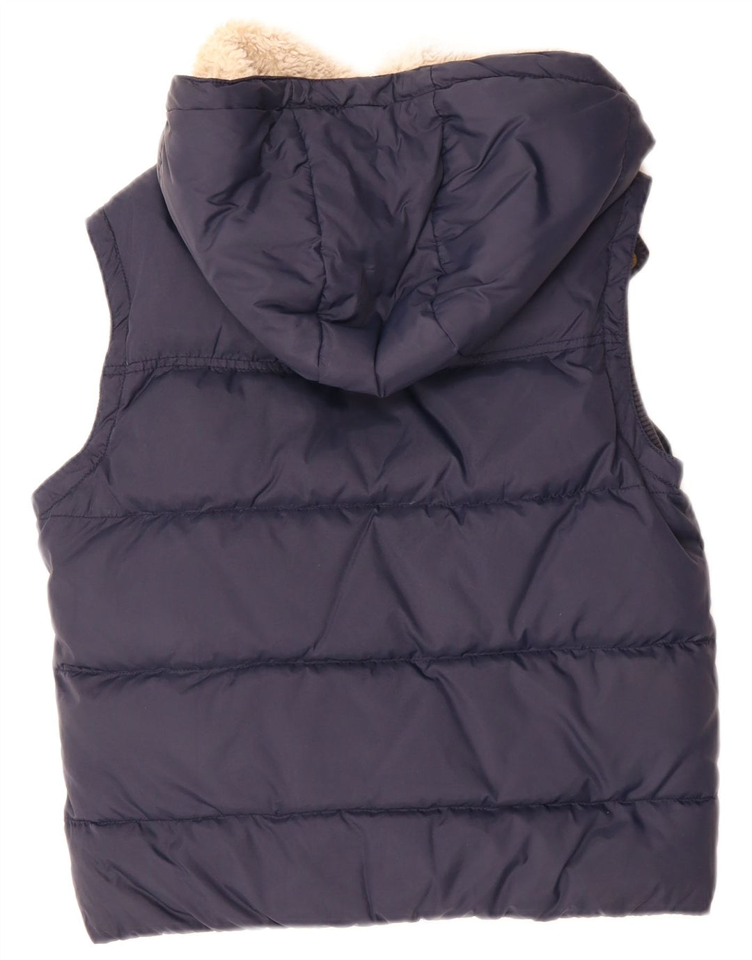 JACK WILLS Dame Oversized Hætte Polstret Gilet UK 10 Small Navy Blue