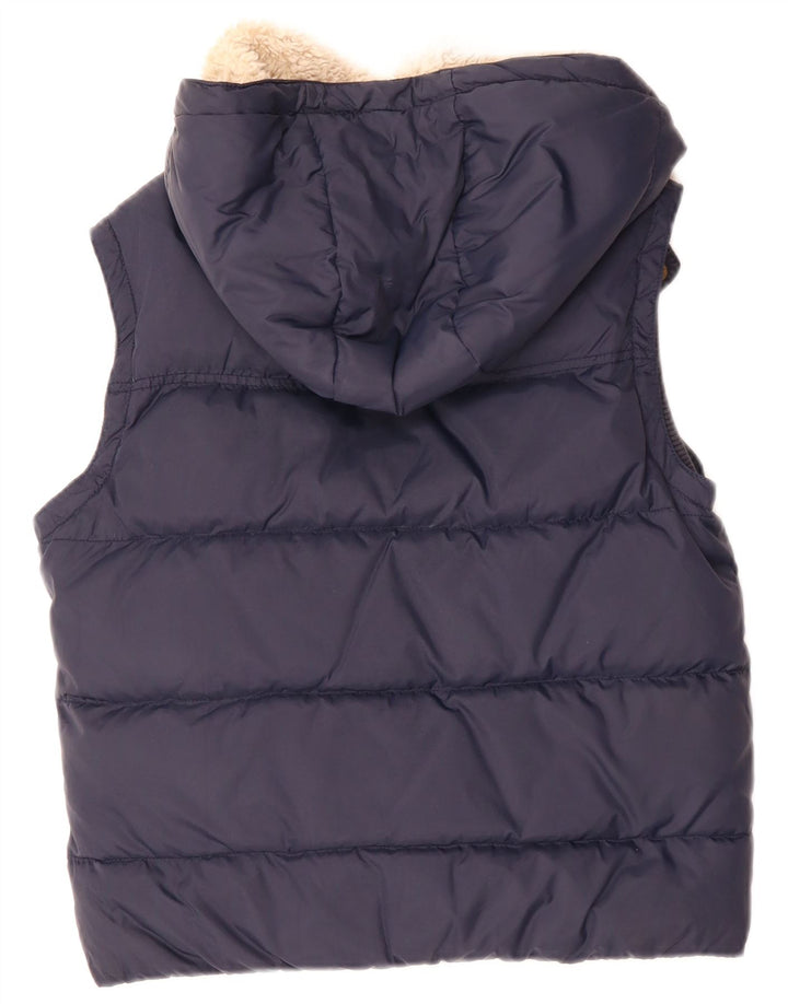 JACK WILLS Dame Oversized Hætte Polstret Gilet UK 10 Small Navy Blue