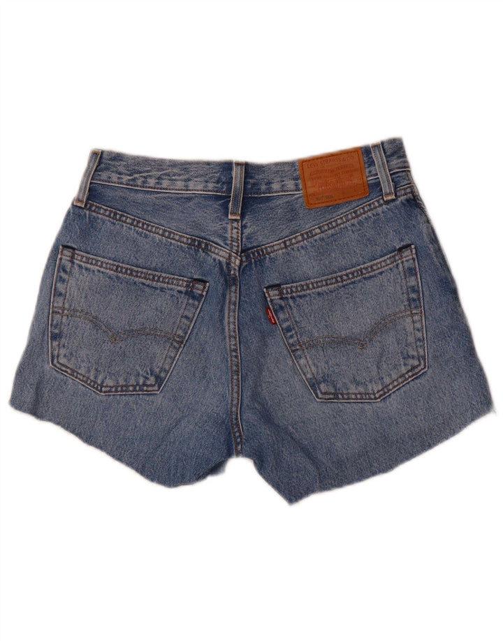 Levi's Womens 501 denimshorts W24 XS blå bomuld