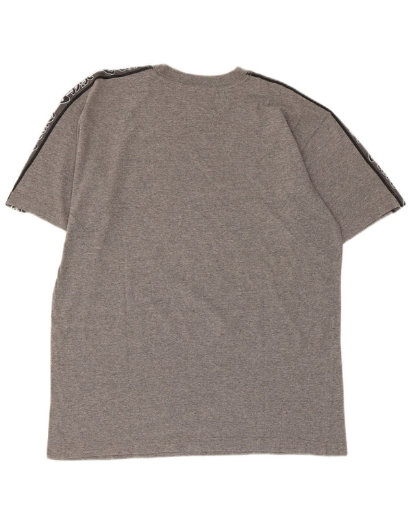 Asics Herre grafisk T-shirt Top Medium Grey Flecked Bomuld
