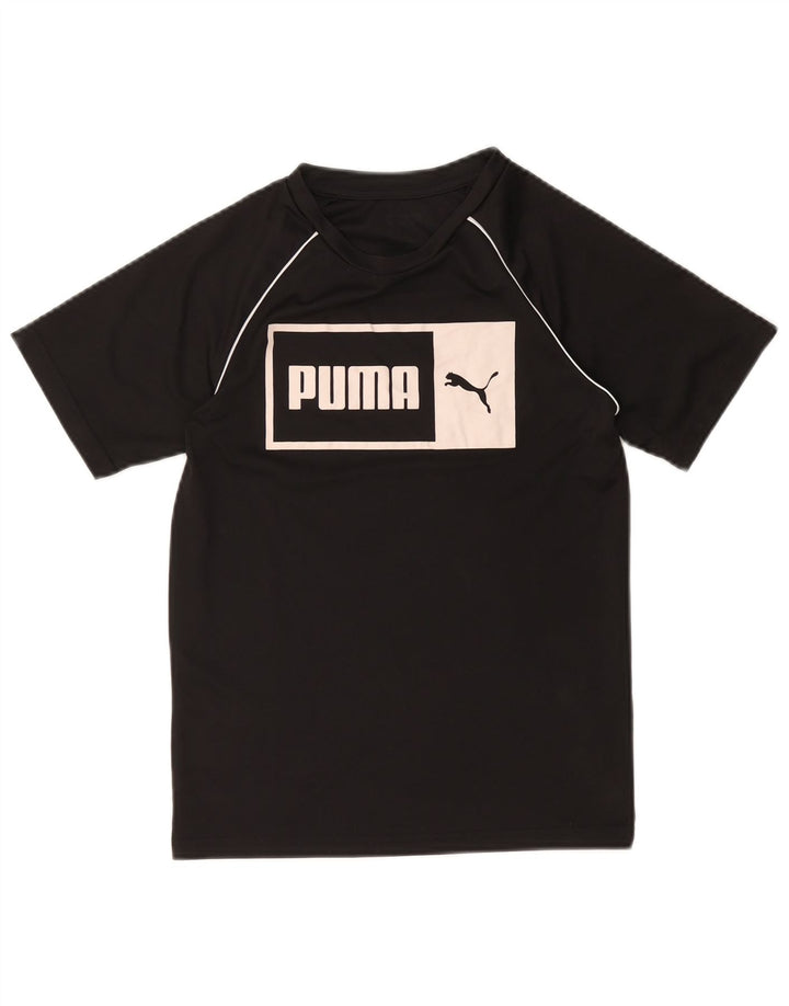 PUMA Graphic T-Shirt Top UK 10 Lille Sort