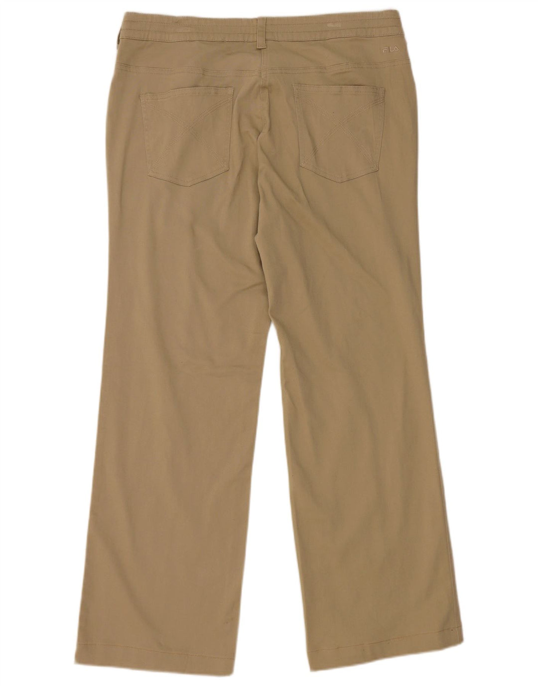 Fila Dame Lige Casual Bukser UK 16 Large W36 L28 Khaki Bomuld