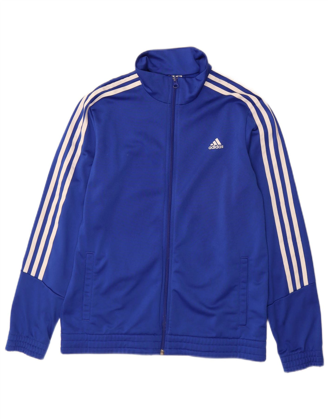 Adidas Drenge Træningsdragt Topjakke 13-14 År Blå Polyester