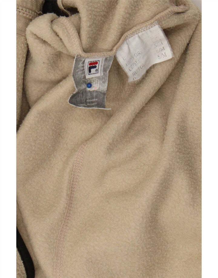 Fila Fleecejakke til mænd UK 36 Small Beige Colourblock Polyester