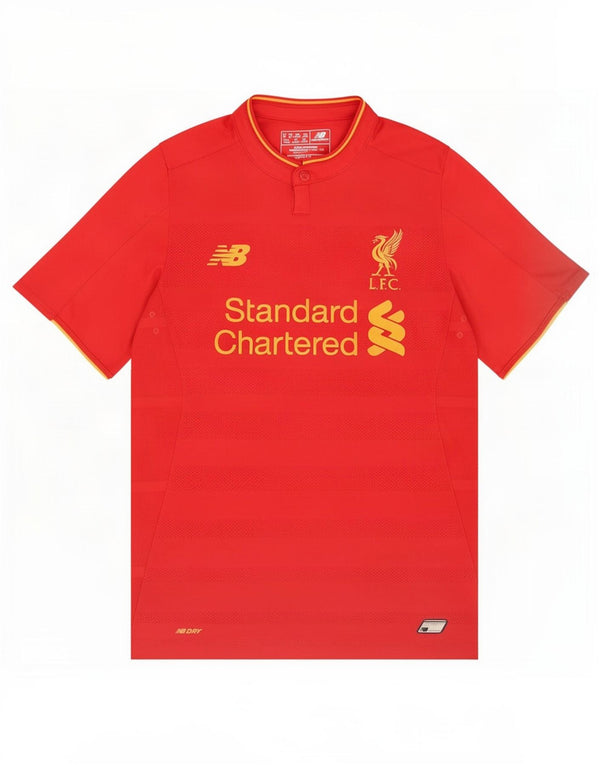 New Balance Boys Liverpool Graphic T-Shirt Top 13-14 Years XL Red Polyester