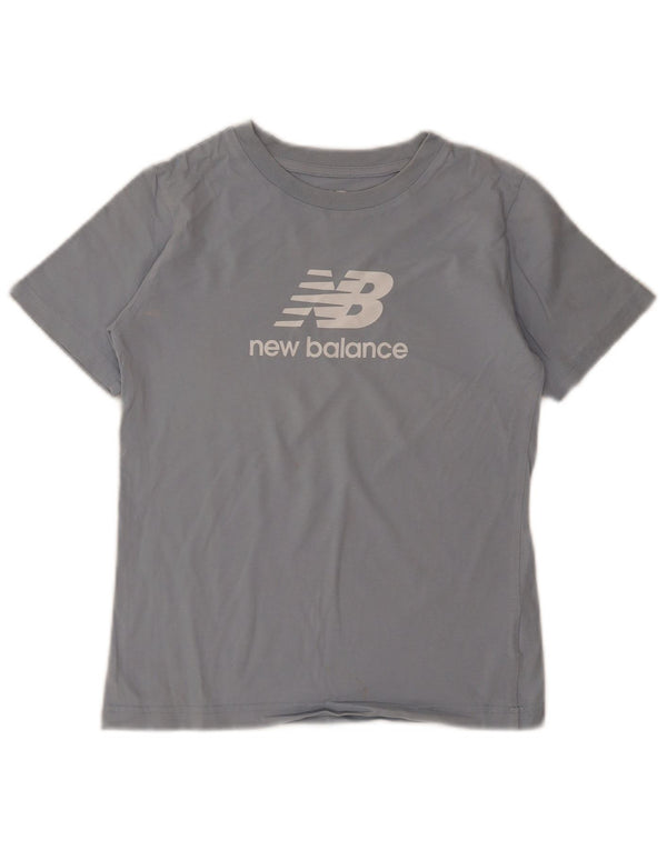 New Balance drenge grafisk t-shirt top 9-10 år mellemblå