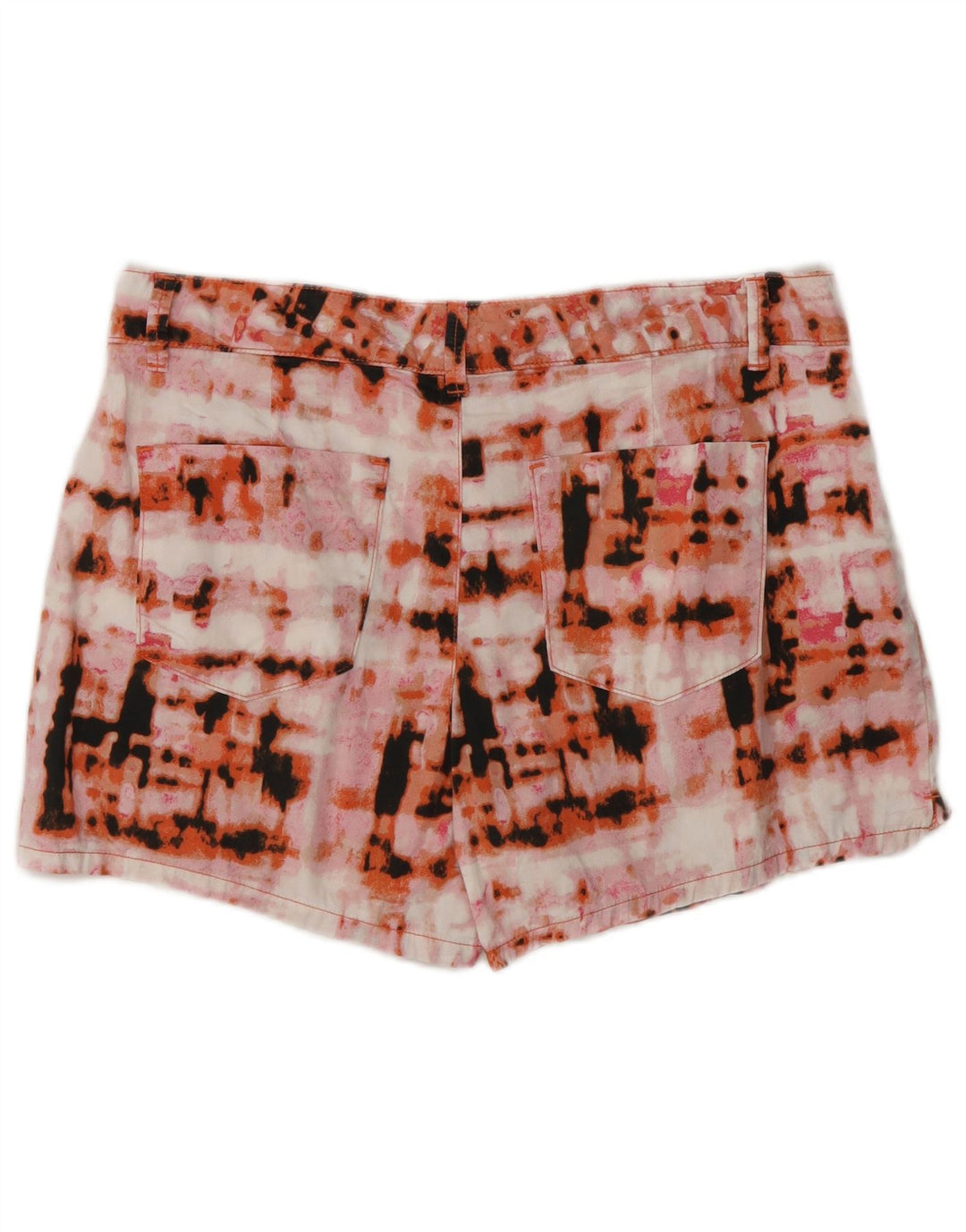 Calvin Klein Dame Casual Shorts UK 12 Medium W30 Flerfarvet Tie Dye