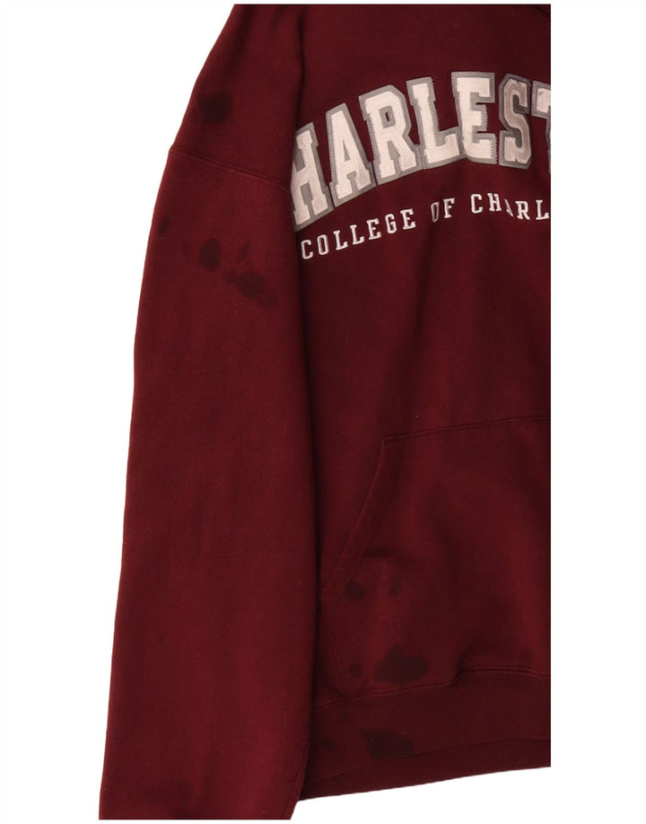 CHAMPION Herre Charleston Grafisk Hoodie Jumper Lille Bourgogne Bomuld