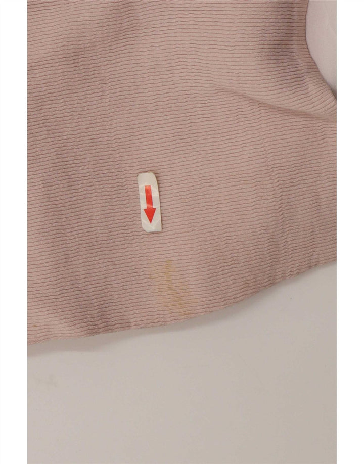 Zara Dame Oversized Overfrakke UK 10 Small Pink Polyester