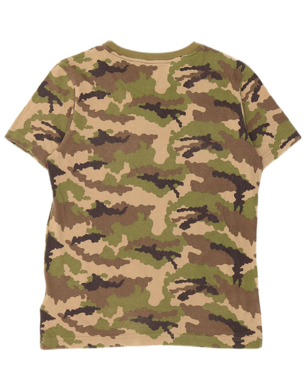 Adidas drenge grafisk t-shirt top 12-13 år Khaki Camouflage Bomuld