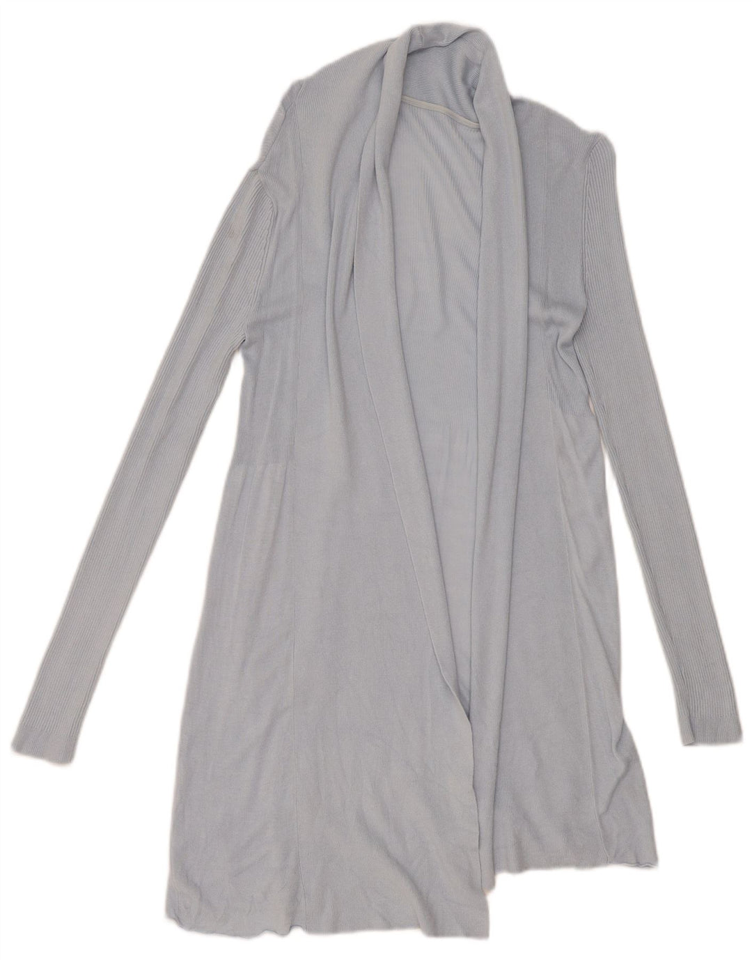 Phase Eight Womens Longline Open Cardigan Sweater UK 8 Small Blue Viscose