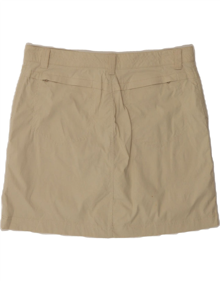 EDDIE BAUER Womens Mini Skirt US 8 Medium W30 Beige Nylon Vintage Eddie Bauer and Second-Hand Eddie Bauer from Messina Hembry 