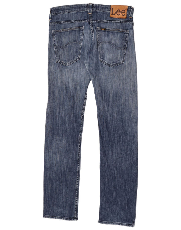 Lee Mens Powell Straight Jeans W34 L34 Blå Bomuld