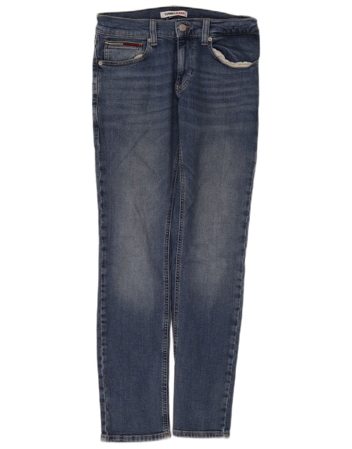 Tommy Hilfiger Dame Slim Jeans W30 L32 Blå Bomuld