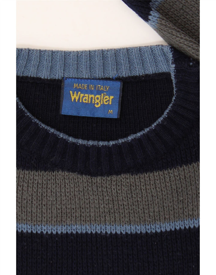 Wrangler Herre Crew Neck Jumper Sweater Medium Navyblå stribet