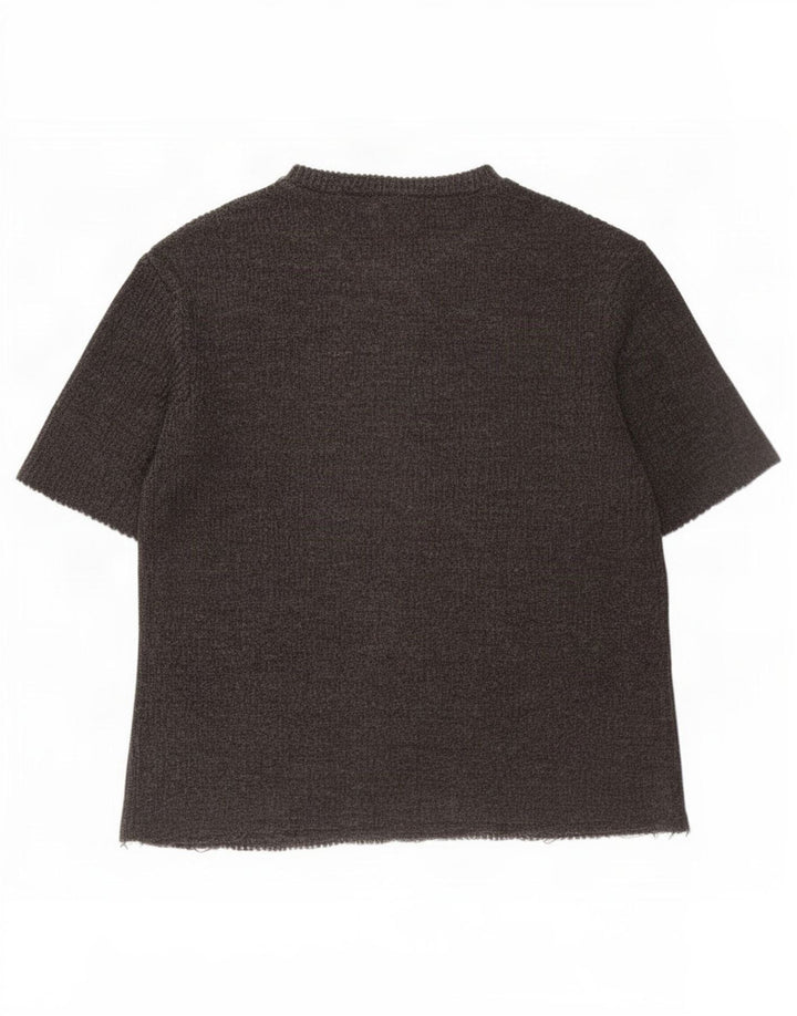 Zara Dame Oversized T-Shirt Top UK 10 Lille Grå