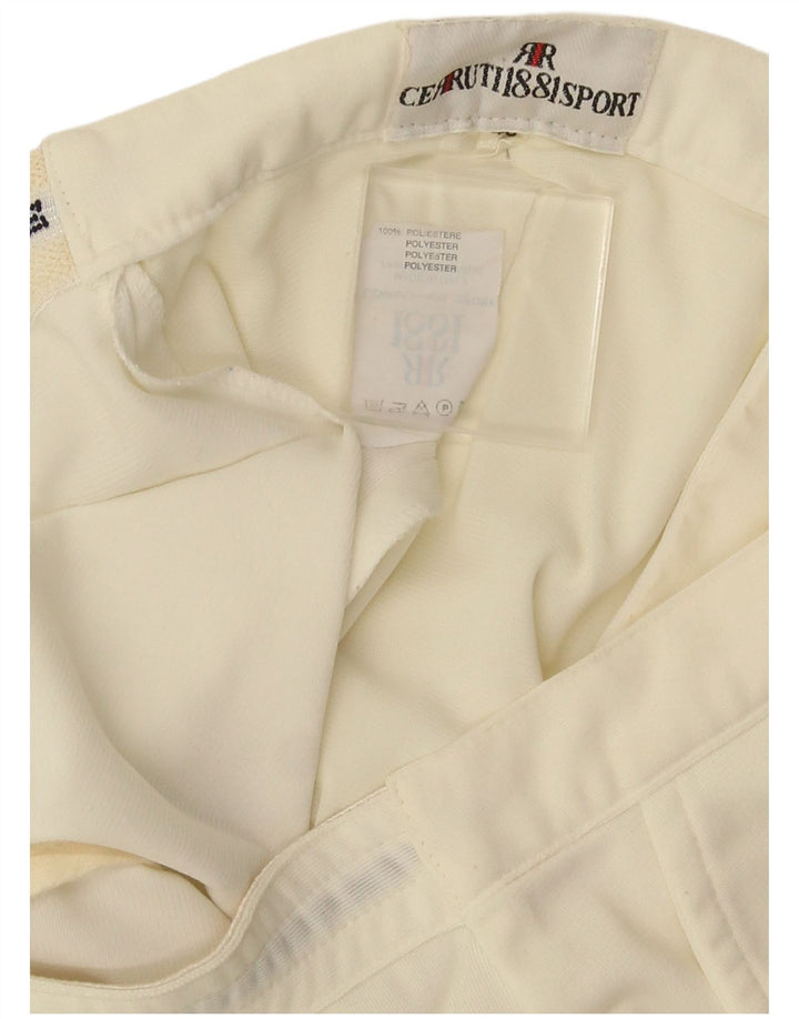 Cerruti 1881 Chino Shorts til mænd IT 46 Small W28 Off White Polyester