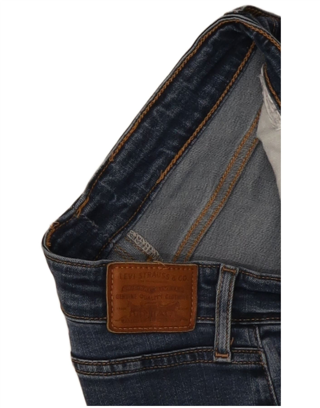 Levi's Kvinders højtaljede cropped jeans W28 L25 Blå