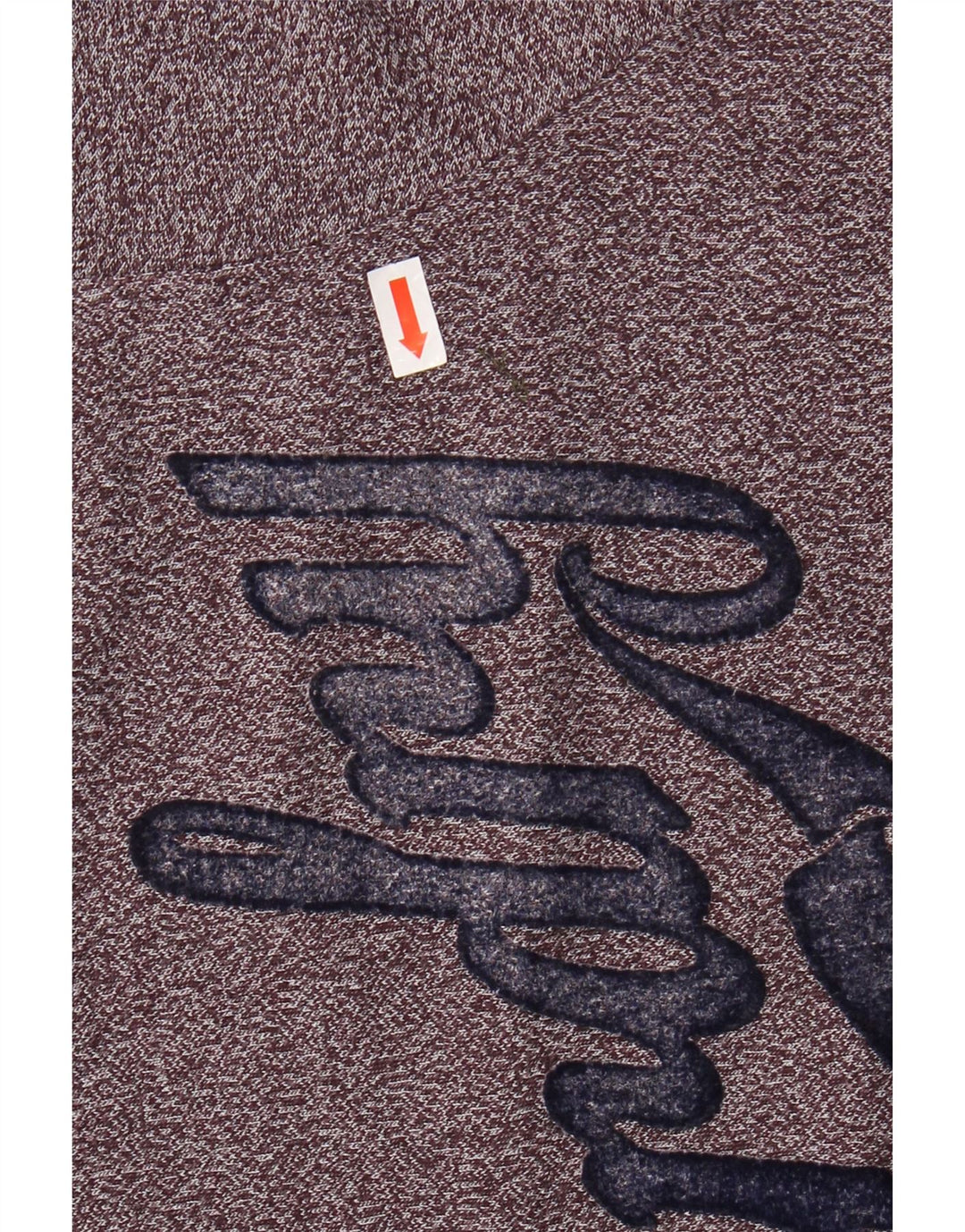 SUPERDRY Herre grafisk T-shirt Top Stor Bourgogne Flecked Bomuld