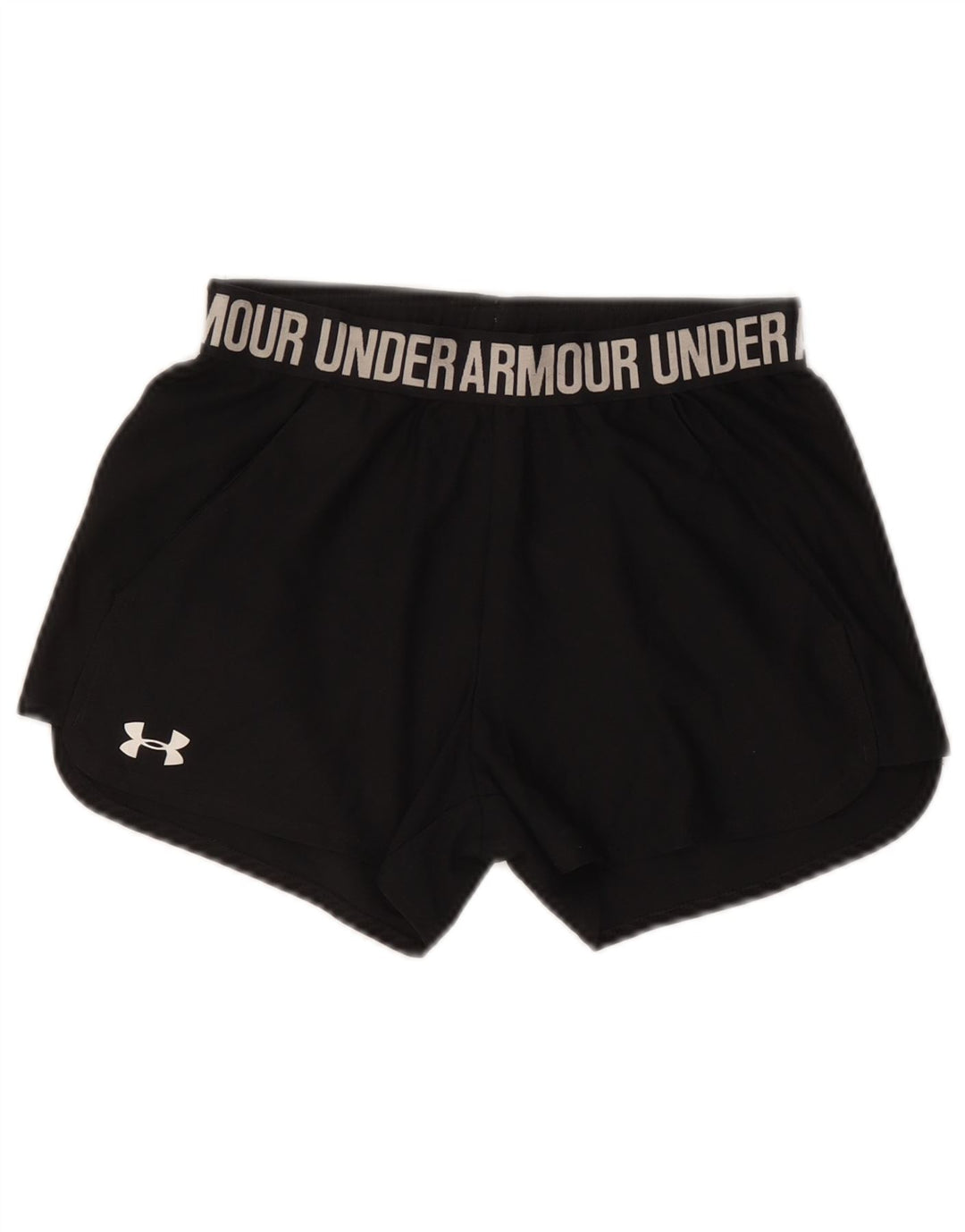 UNDER ARMOUR Dame Heat Gear Graphic Sports Shorts UK 4 XS Sort