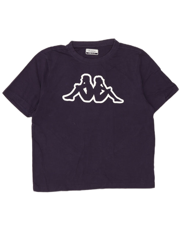 Kappa Herre grafisk T-shirt Top Lille lilla bomuld