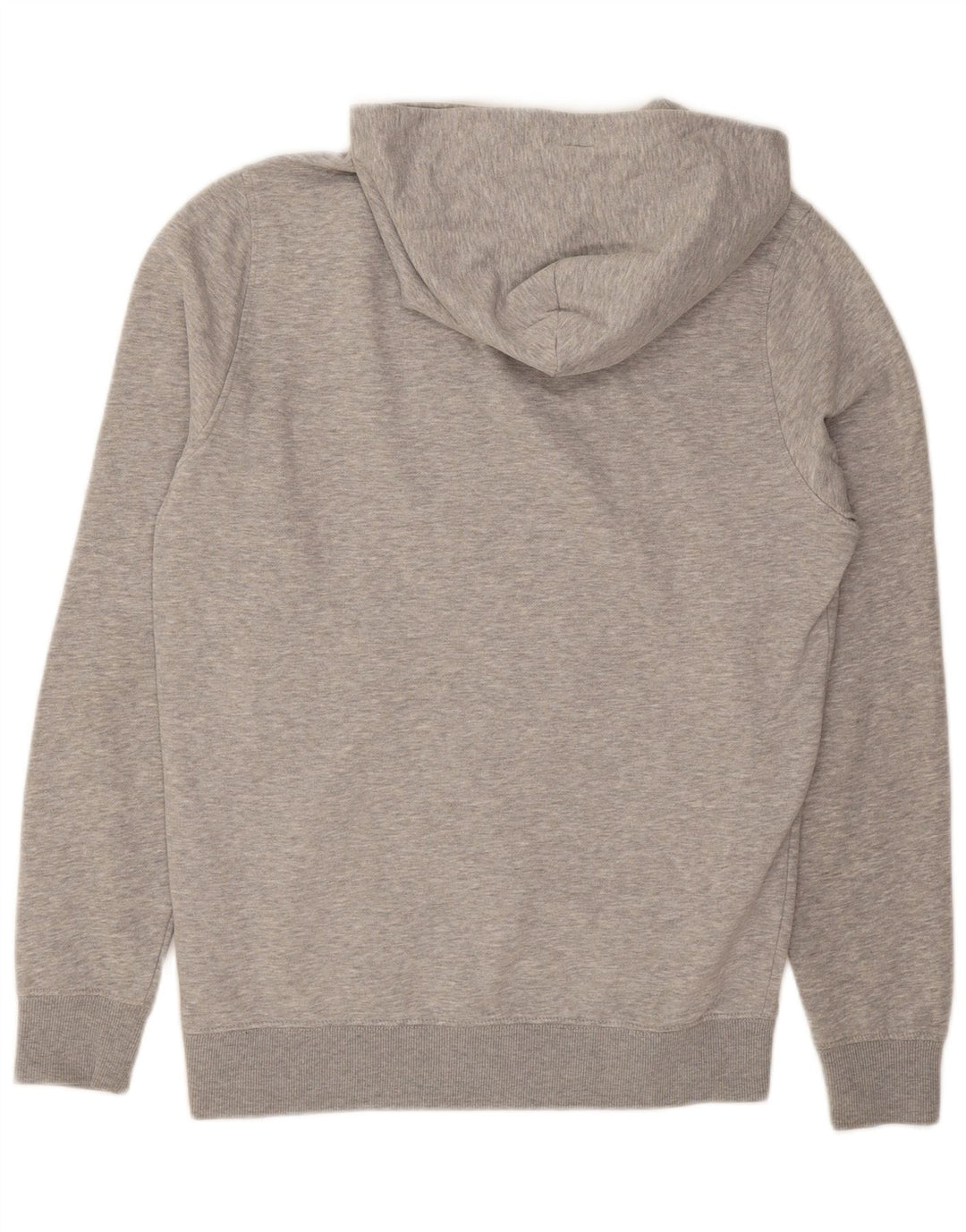 TOMMY HILFIGER Mens Graphic Hoodie Jumper Medium Grey Flecked Cotton