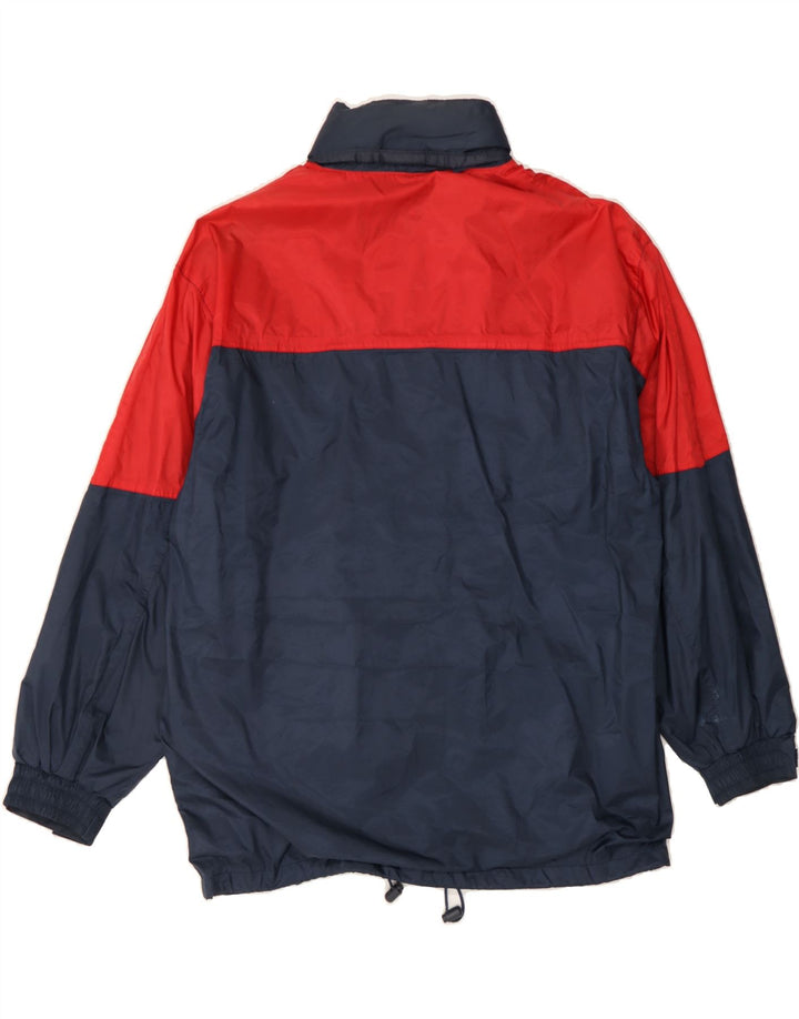 BAYSIDE Mens Windbreaker Jacket UK 38 Medium Navy Blue Colourblock Vintage Bayside and Second-Hand Bayside from Messina Hembry 