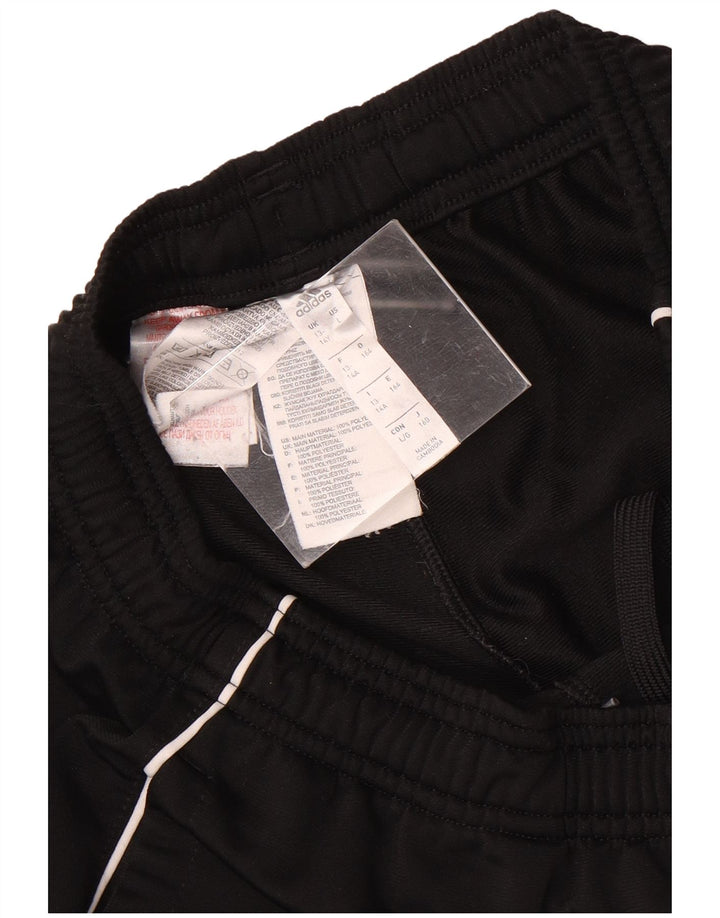 Adidas Drenge Træningsdragt Bukser Joggers 13-14 År Sort Polyester