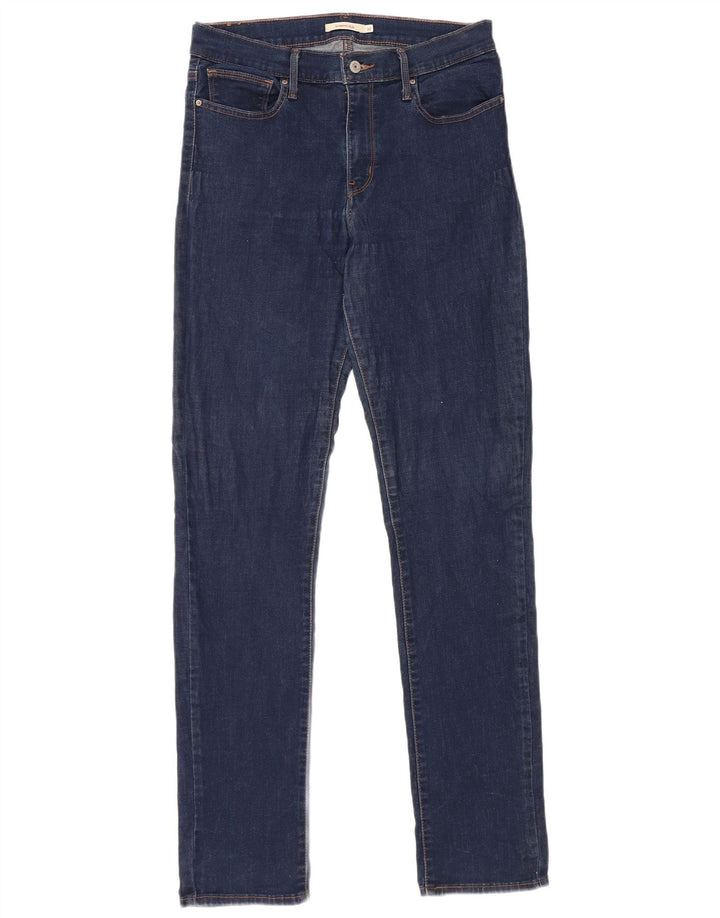 Levi's Kvinder Slankende Slim Jeans W32 L34 Marineblå Bomuld