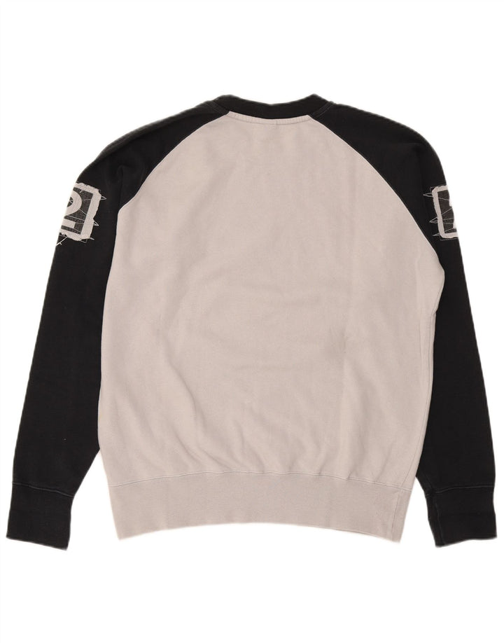North Sails Herre Grafisk Sweatshirt Jumper Medium Grå Colourblock Bomuld