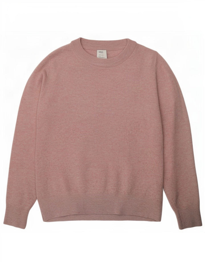 Marks & Spencer Dame sweater med rund hals DK 10 Lille Pink Polyester