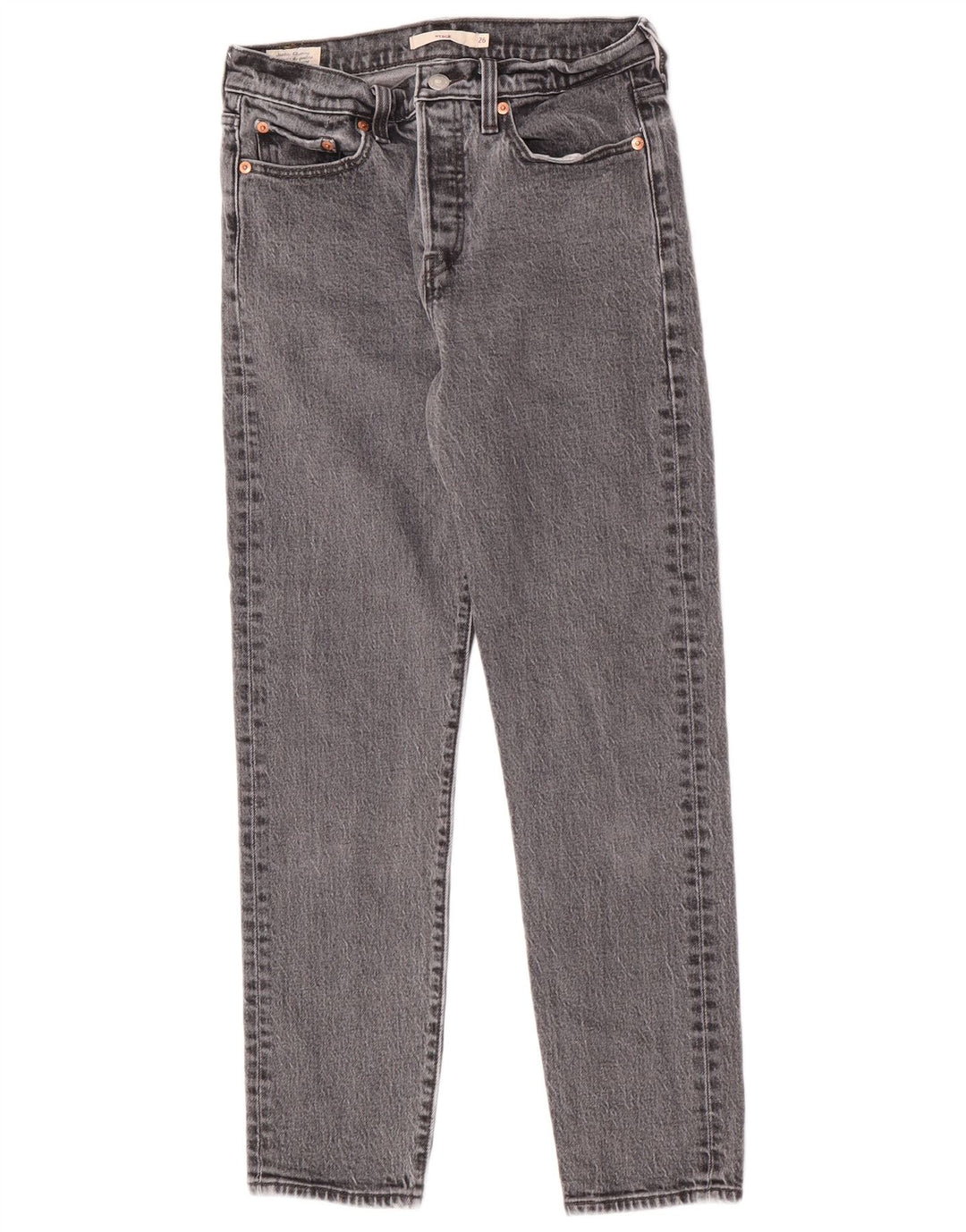 Levi's Womens Wedge Tapered Jeans W26 L27 Grå Bomuld Classic