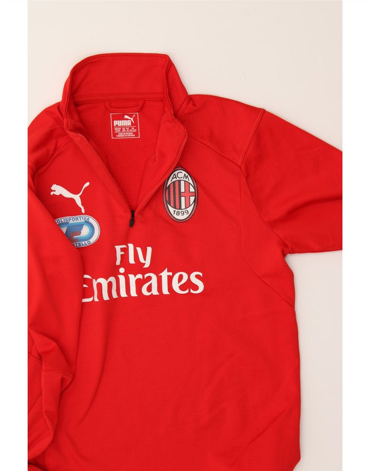 PUMA Boys AC Milan Graphic Pullover Tracksuit Top 13-14 Years XL  Red Vintage Puma and Second-Hand Puma from Messina Hembry 
