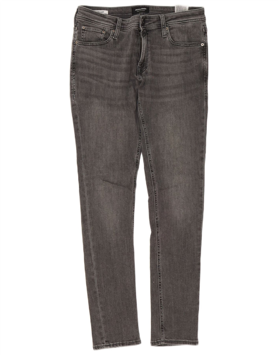 Jack & Jones Herre Liam Skinny Jeans W32 L32 Grå Bomuld