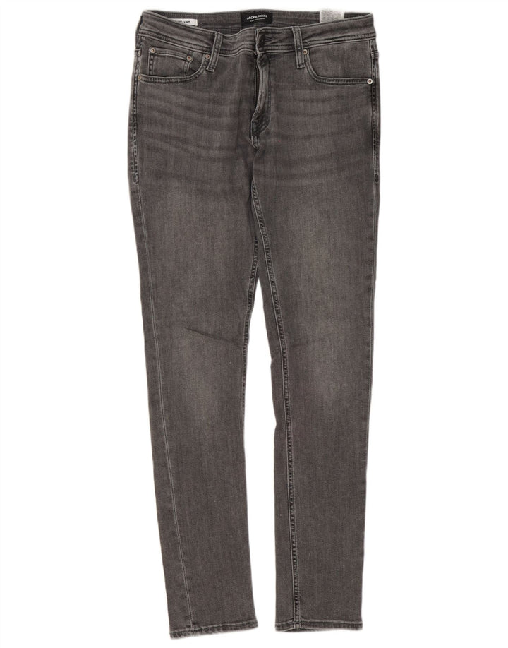 Jack & Jones Herre Liam Skinny Jeans W32 L32 Grå Bomuld