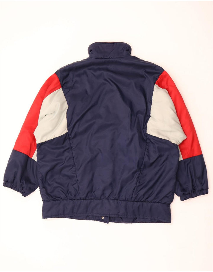 Vintage træningsdragt til mænd Top jakke 2XL Navy Blue Colourblock