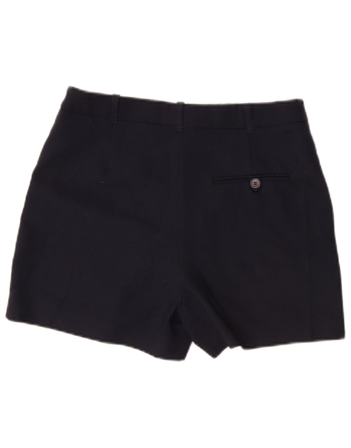 Zara Chino-shorts til kvinder Medium W28 Marineblå bomuld