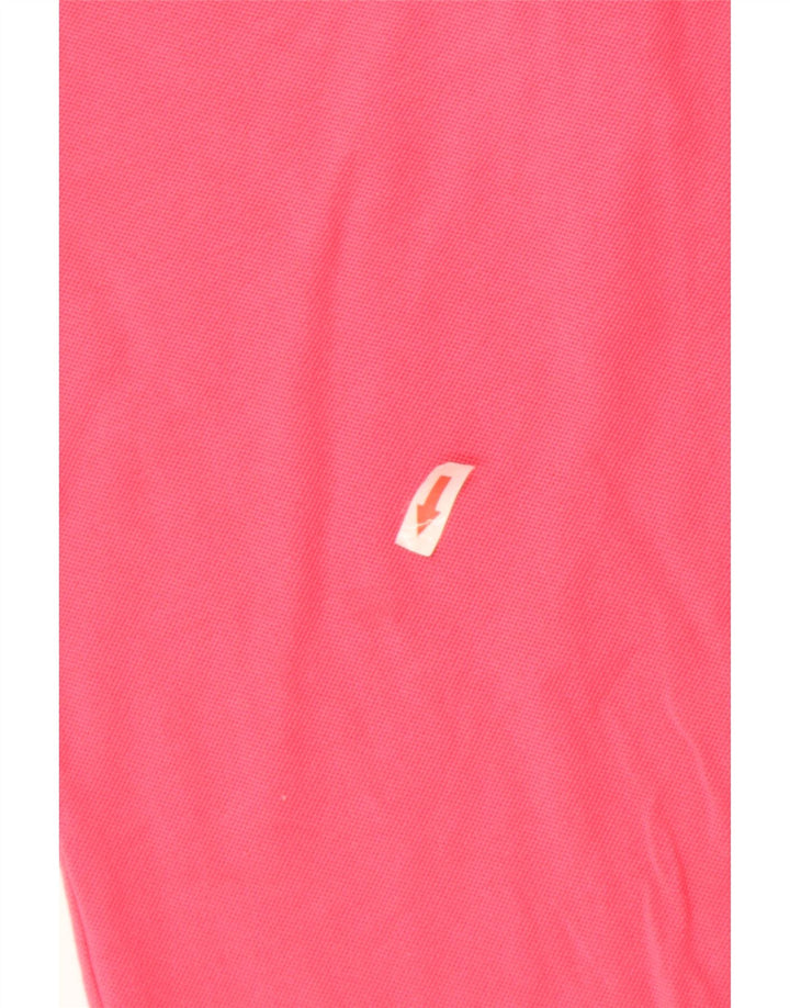 Lacoste Dame Polo Shirt Størrelse 40 Medium Pink Bomuld