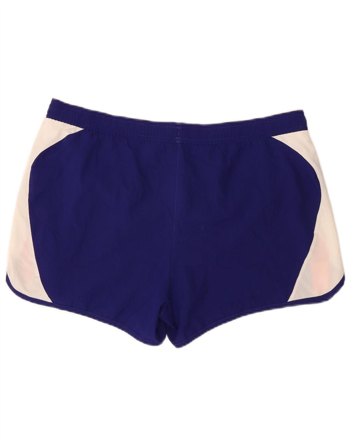 Adidas Sportsshorts til kvinder UK 14 Medium Blue Colourblock Polyester