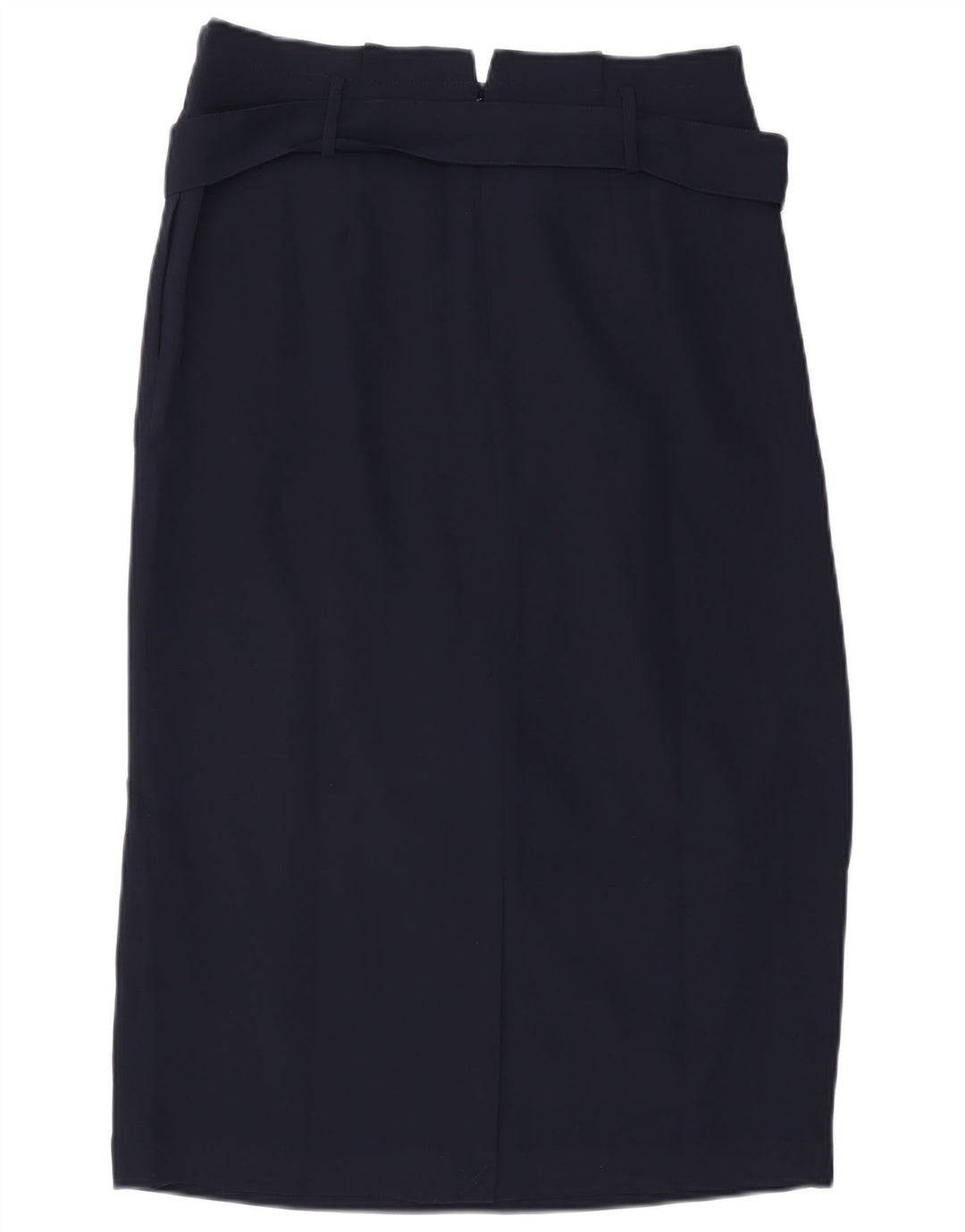 Boden Dame Midi Pencil Skirt UK 14 Large W32 Navy Blue Polyester