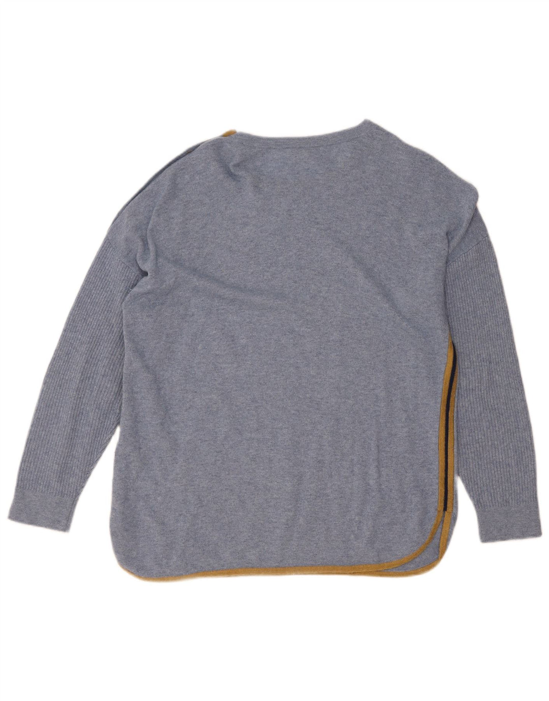 White Stuff Womens Boat Neck Jumper Sweater UK 14 Large Blue Viscose
