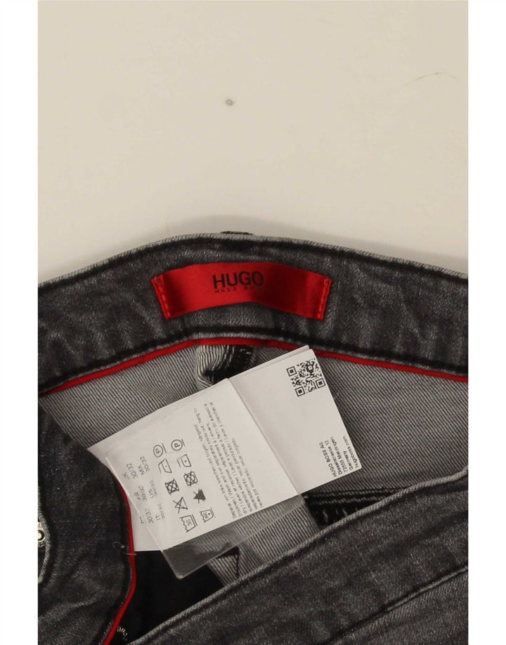 Hugo Boss Herre Slim Jeans W30 L32 Grå Bomuld