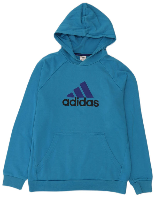 Adidas Grafisk hættetrøje til drenge 15-16 år Blå