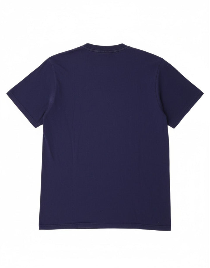 BENETTON Mens T-Shirt Top Medium Navy Blue