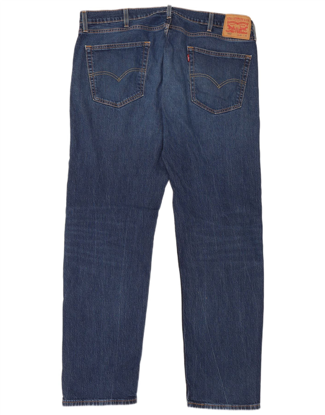 Levi's Herre 505 Straight Jeans W40 L22 Blå Bomuld