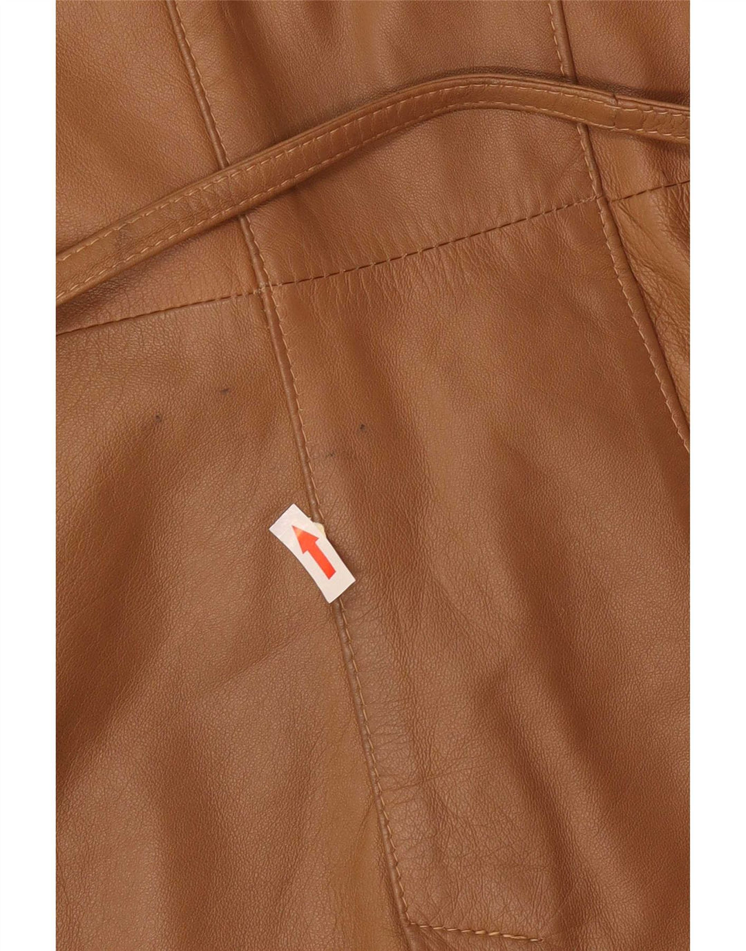 Vintage dame læderfrakke UK 12 Medium Brown Classic