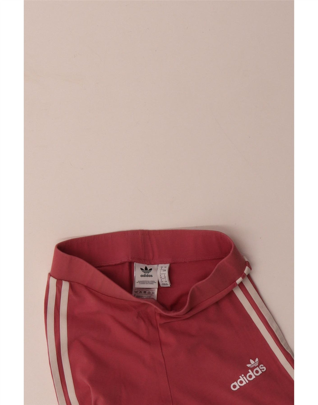 ADIDAS Dame Leggings UK 8 Small Pink Bomuld