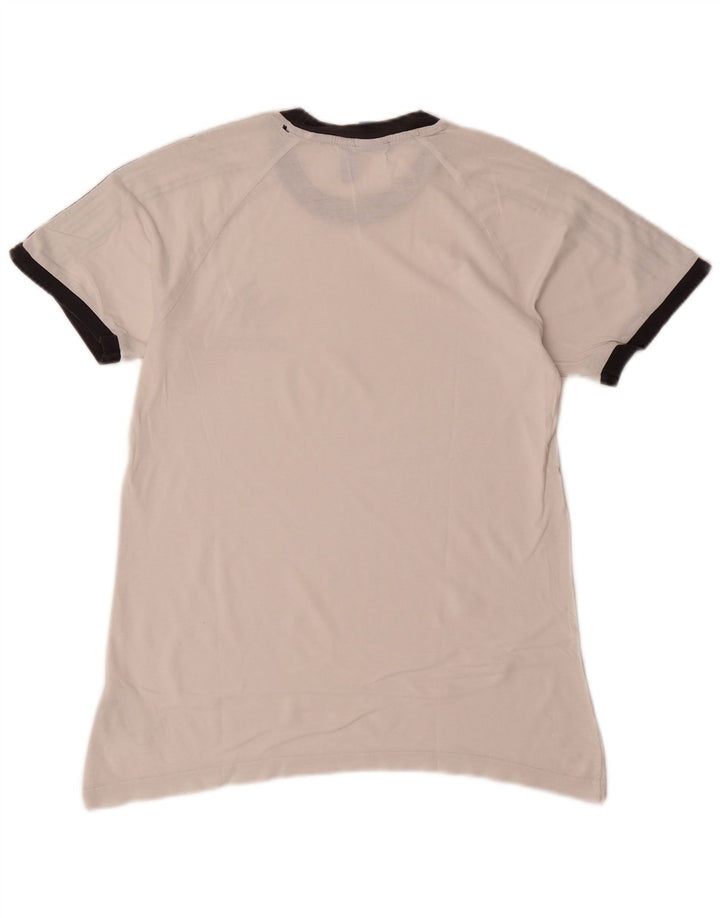 Adidas Herre T-Shirt Top Medium Hvid Bomuld