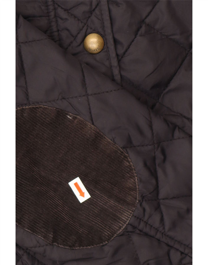 JOULES Quiltet jakke til kvinder UK 12 Medium Sort Polyamid
