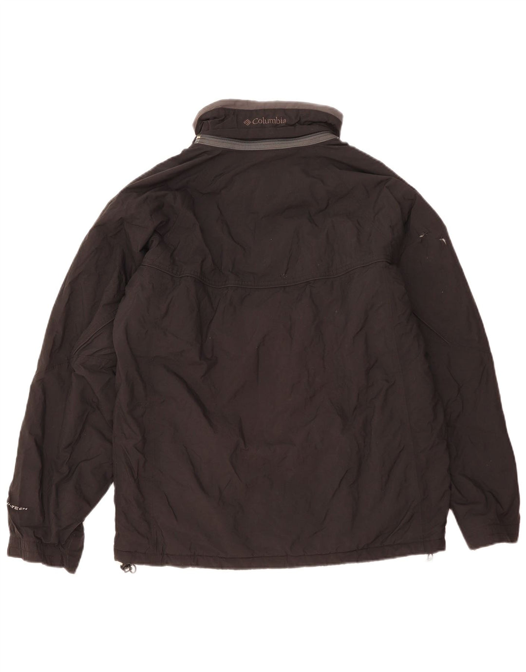 Columbia Herre Windbreaker Jacket UK 38 Medium Sort Nylon